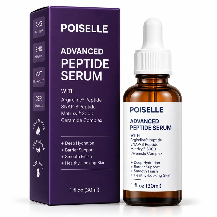 Advanced Multi Peptide Face Serum with Argireline, Matrixyl 3000, SNAP-8 & Ceramide Complex image 3