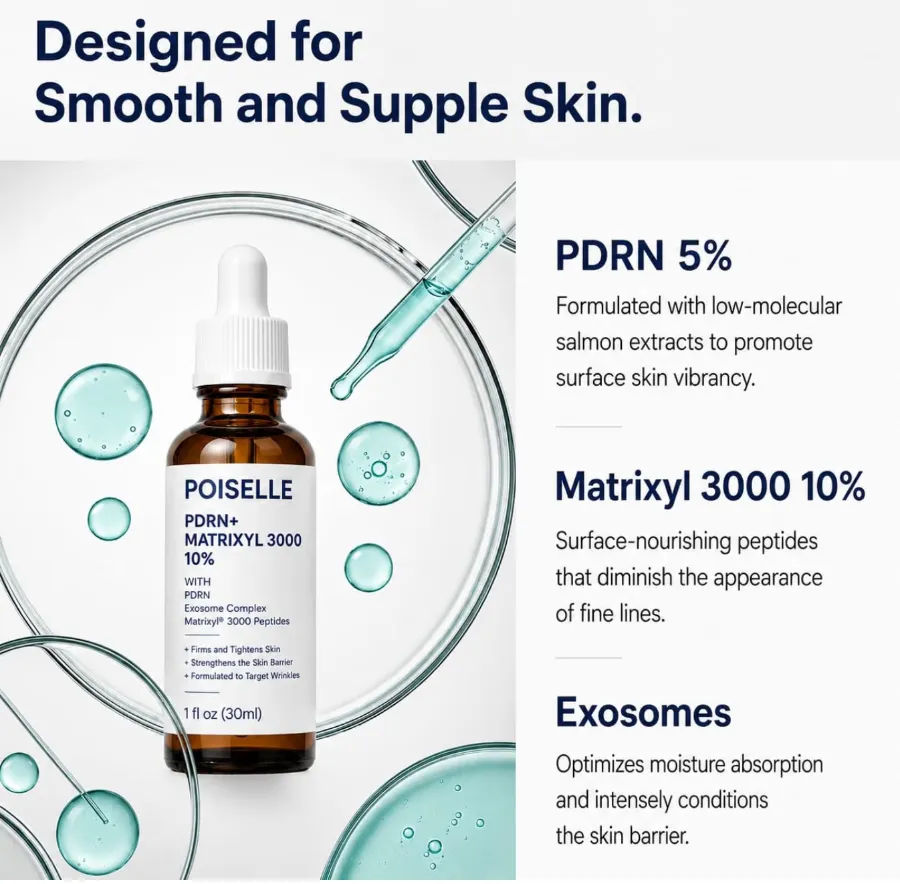 PDRN Serum with Salmon DNA: PDRN 5% + Matrixyl 3000 + Exosomes image 5