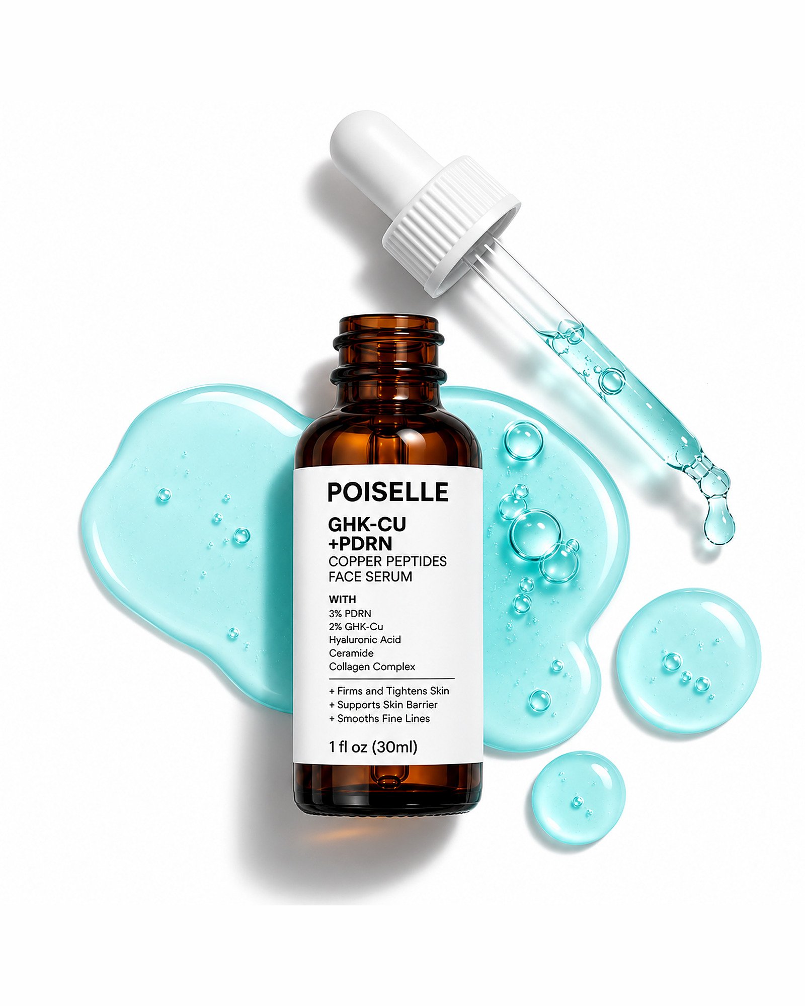 Copper Peptides Serum with Liposomal 2% GHK-Cu, 3% PDRN, Hyaluronic Acid & Multi-Peptides